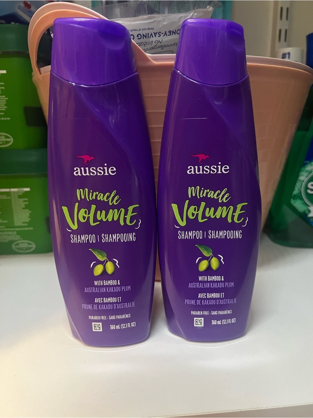 Aussie miracle volume shampoo set of 2 12.1 fl oz